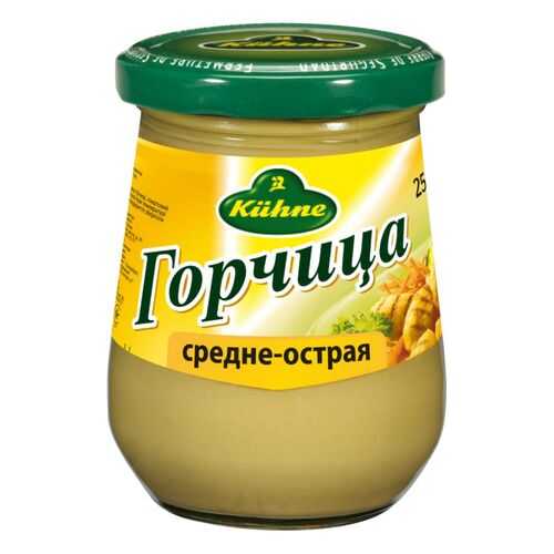 Горчица Kuhne средне-острая 250 мл в Глобус