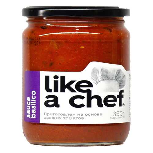 Томатный соус Basilico Like a chef 350 г в Глобус