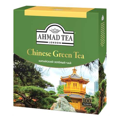Чай Ahmad Tea «Китайский», зелёный, листовой, 100х1,8г в Глобус