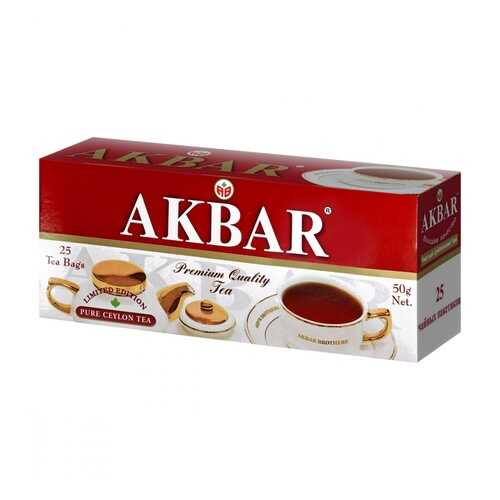 Чай Akbar Limited Edition черный 25 пакетиков в Глобус