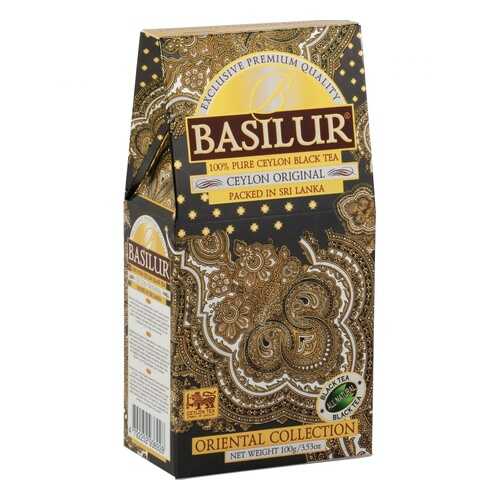Чай Basilur Ceylon Original, черный листовой, 100 гр в Глобус