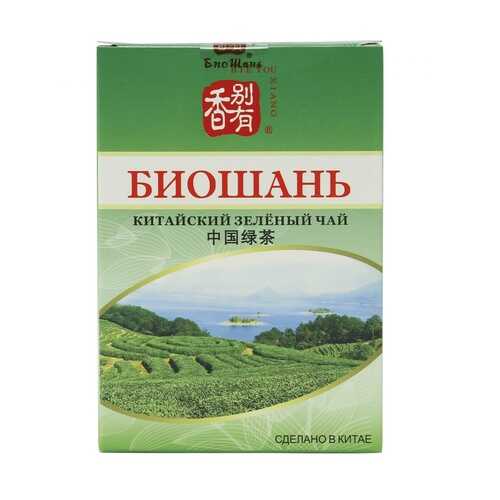 Чай БиоШань China Green Tea, зеленый листовой, 80 гр в Глобус