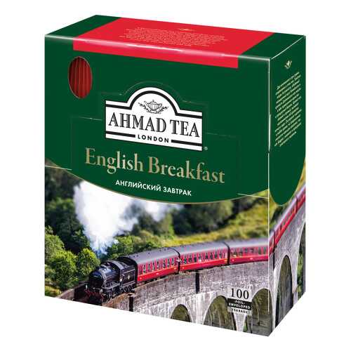 Чай черный Ahmad Tea english breakfast 100 пакетиков в Глобус