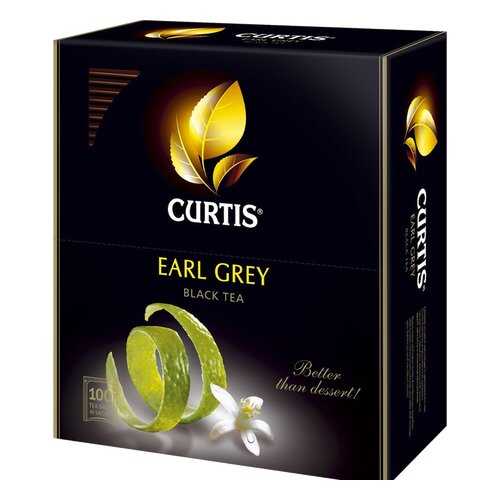 Чай черный Curtis earl grey 100 пакетиков в Глобус