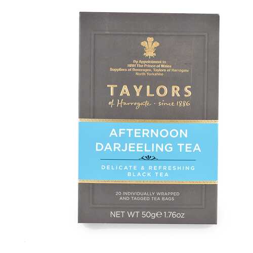 Чай черный «Дарджилинг-полдник», Taylors of Harrogate, 20х2.5 г, Великобритания в Глобус