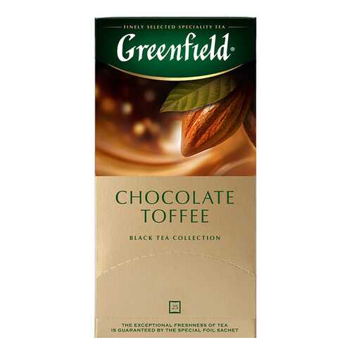 Чай черный Greenfield Chocolate Toffee 25 пакетиков в Глобус