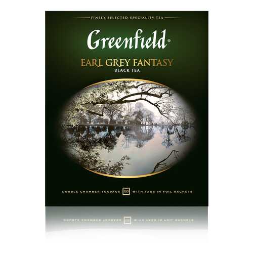 Чай черный Greenfield Earl Grey Fantasy 100 пакетиков в Глобус