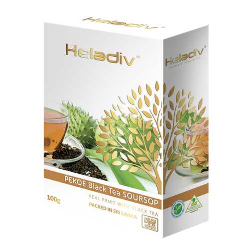 Чай черный листовой Heladiv soursop black tea 100 г в Глобус