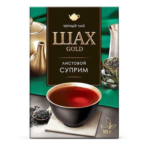 Чай черный листовой Шах Gold Суприм 90 г в Глобус