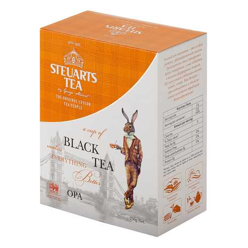 Чай черный листовой Steuarts black tea OPA 250 г в Глобус