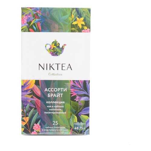 Чай черный Niktea Assorti Bright Ассорти 25 х 2 г к/к Россия в Глобус