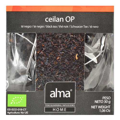 Чай черный Organic Alma Home цейлонский 15*1.86 г в Глобус