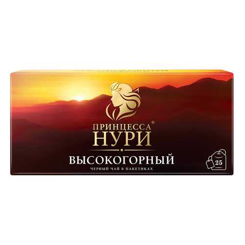 Чай черный Принцесса Нури Высокогорный 25 пакетиков в Глобус