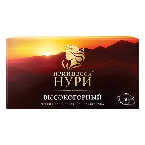 Чай черный Принцесса Нури Высокогорный 50 пакетиков без ярлыка в Глобус