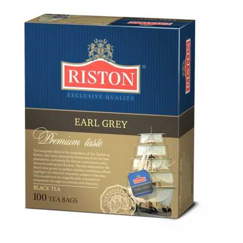 Чай черный Riston earl grey 100 пакетиков в Глобус