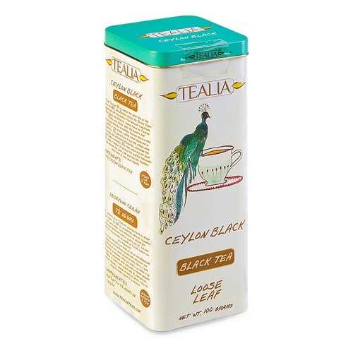 Чай черный TeaLia Ceylon листовой 100 г в Глобус