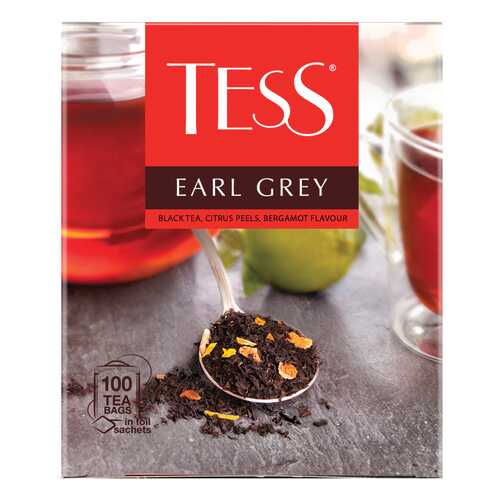 Чай черный Tess Earl Grey 100 пакетиков в Глобус