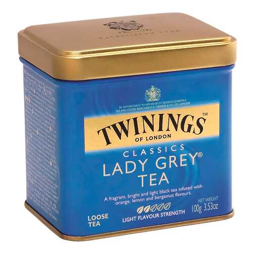Чай черный Twinings чай леди грей с ароматом цитрусовых байховый среднелистовой 100 г в Глобус