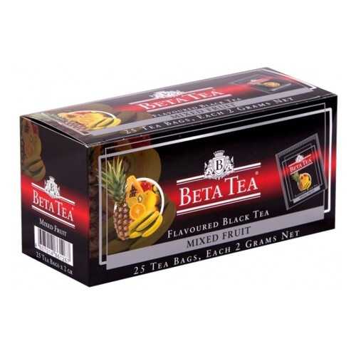 Чай черный в пакетиках для чашки Beta Tea мультифрукт 25*2 г в Глобус