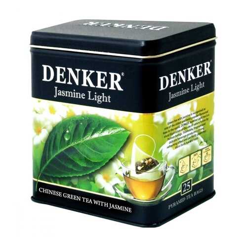 Чай Denker Jasmine Light зеленый с жасмином 25 пирамидок в Глобус
