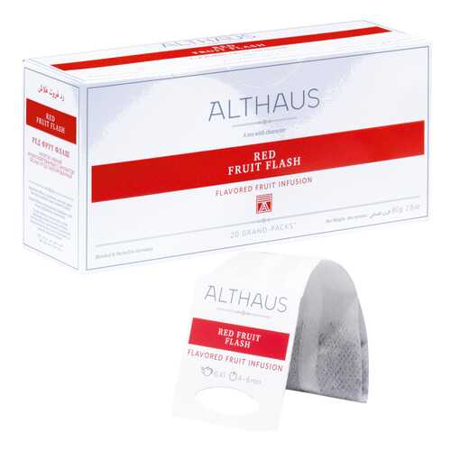 Чай фруктовый в пакетах для чайника Althaus ред фрут флэш 20*4 г в Глобус