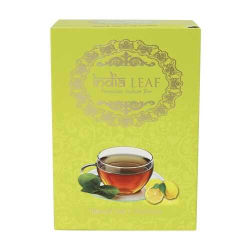 Чай India leaf Черный с лимоном, среднелистовой с добавками, 100 гр в Глобус