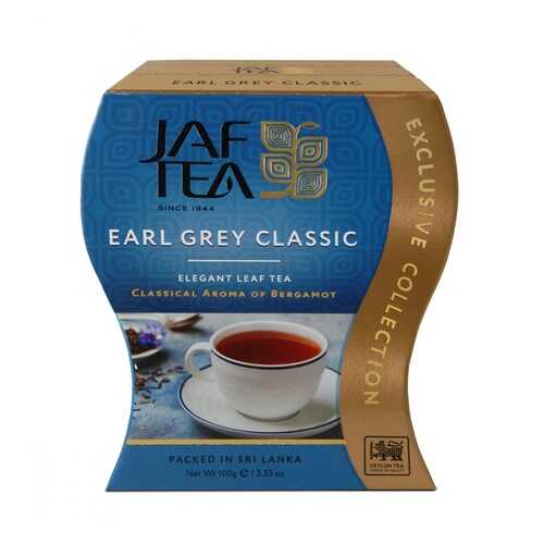Чай Jaf Tea Earl Grey Classic черный листовой с бергамотом 100 г в Глобус