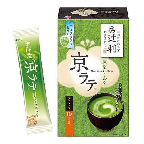 Чай матча Tsujiri латте в стиках 10 штук 140 г в Глобус