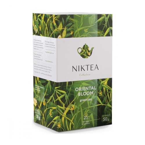 Чай Niktea Oriental Bloom зеленый 25 пакетиков в Глобус