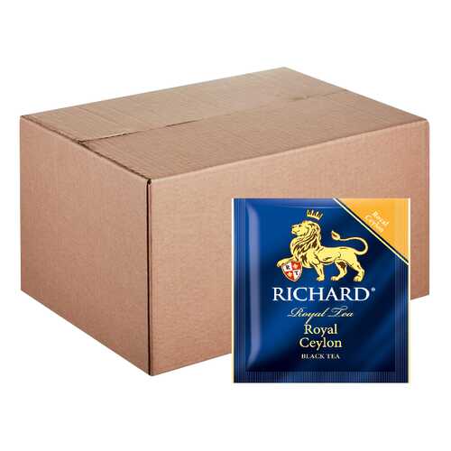 Чай Richard Royal Ceylon, черный листовой, 200 пакетиков по 2 гр в Глобус