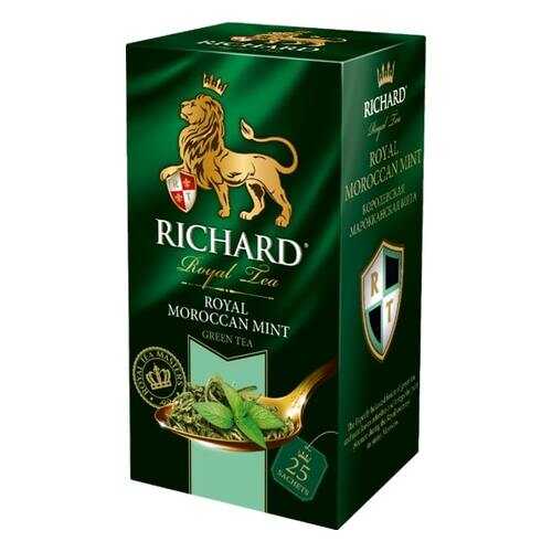 Чай Richard Royal Morrocan Mint зеленый с марроканской мятой 25 пакетиков в Глобус