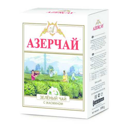 Чай зеленый Азерчай с жасмином листовой 100 г в Глобус