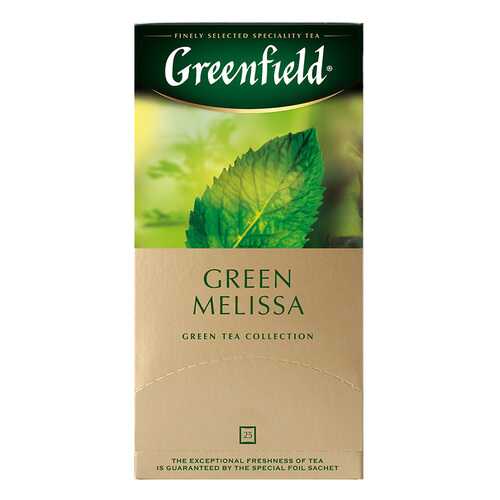 Чай зеленый Greenfield Green Melissa 25 пакетиков в Глобус