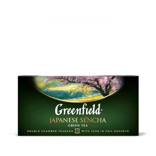 Чай зеленый Greenfield Japanese Sencha 25 пакетиков в Глобус