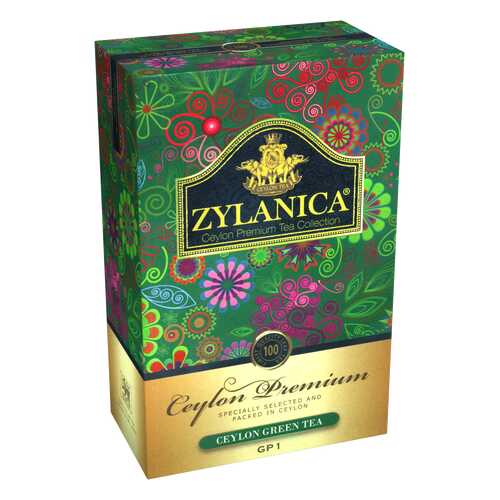 Чай зеленый листовой Zylanica ceylon premium collection 100 г в Глобус