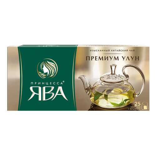 Чай зеленый Принцесса Ява Премиум Улун 25 пакетиков в Глобус