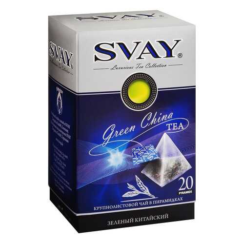 Чай зеленый Svay green china китайский 20 пакетиков в Глобус
