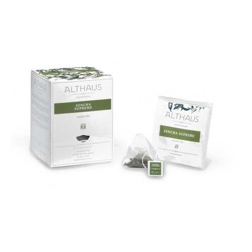 Чай зеленый в пирамидках Althaus Sencha Supreme Сенча Суприм 15*2.75 г в Глобус