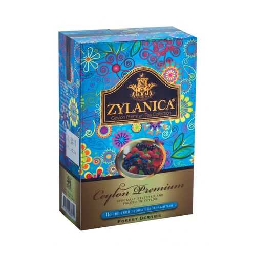 Чай Zylanica Ceylon Premium Forest Berries черный байховый с лесными ягодами 100 г в Глобус