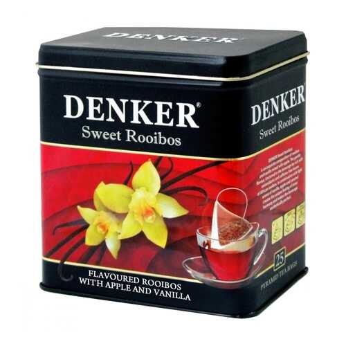 Чайный напиток Denker Sweet Roibos ройбуш с добавками 25 пирамидок в Глобус