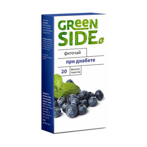 Фиточай Green Side при диабете 2 г 20 фильтр-пакетов в Глобус