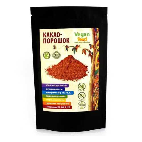 Какао-порошок Vegan Food натуральный 100 г в Глобус