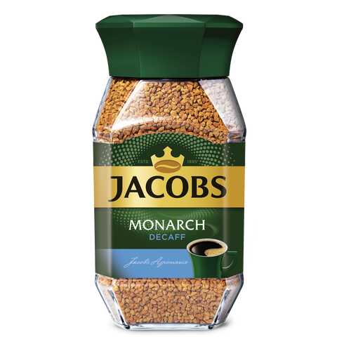 Кофе Jacobs monarch decaff натуральный растворимый сублимированный 95 г в Глобус