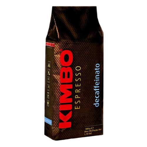 Кофе Kimbo эспрессо натуральный жареный в зернах без кофеина 500 г в Глобус