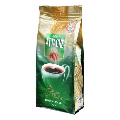 Кофе куппо Attache итальянской обжарки зерно 250 г в Глобус