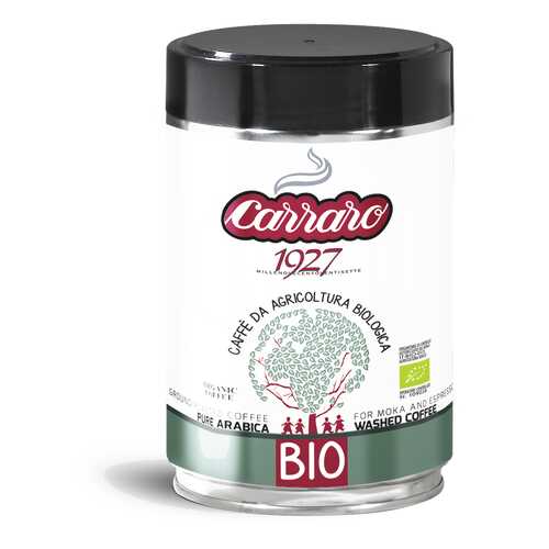 Кофе молотый Carraro bio ж/б 250 г в Глобус