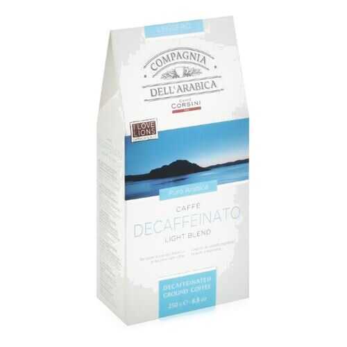Кофе молотый Dell'Arabica Puro Arabica Decaffeinato в Глобус