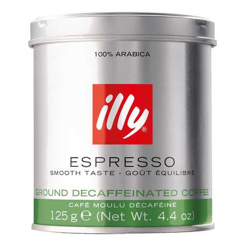 Кофе молотый ILLY caffe декофеиновый 125 г в Глобус