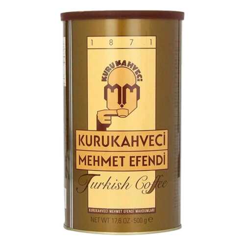 Кофе молотый Kurukahveci Mehmet Efendi жестяная банка 500 г в Глобус