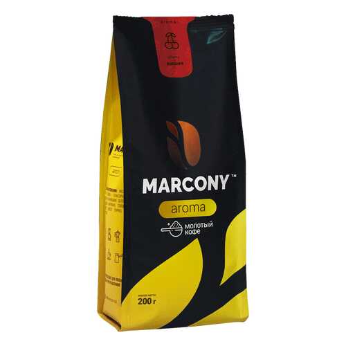 Кофе молотый MARCONY AROMA со вкусом вишни 200г в Глобус